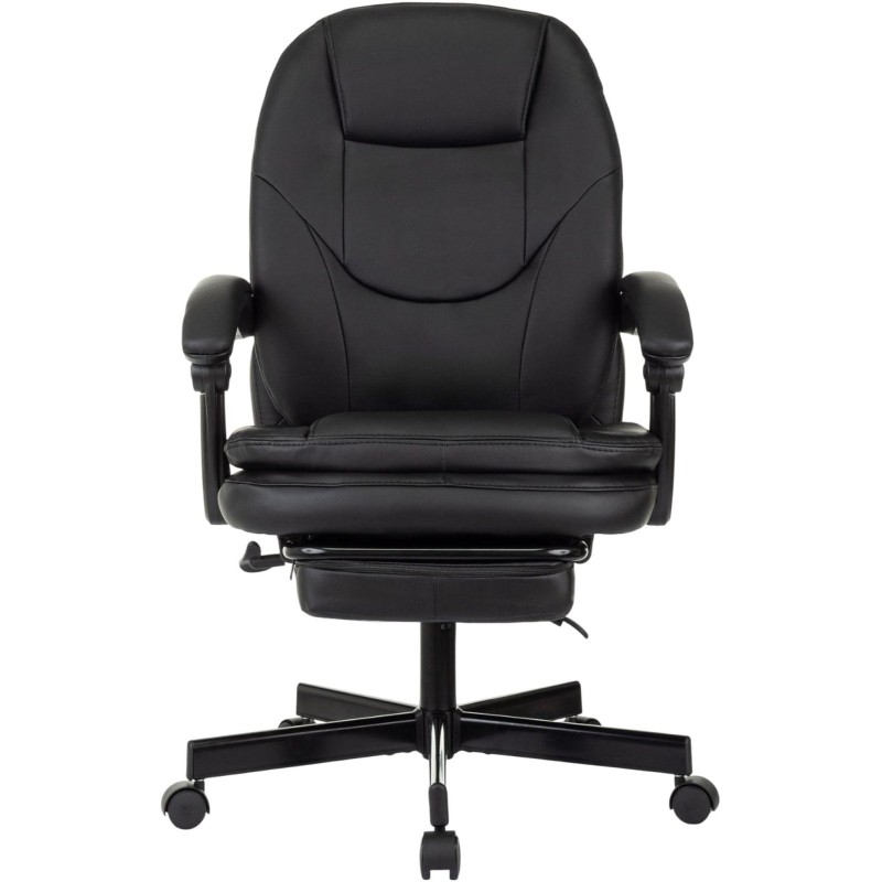 Кресло VB_EChair 668 PU P черный эко.кожа подст.для ног
