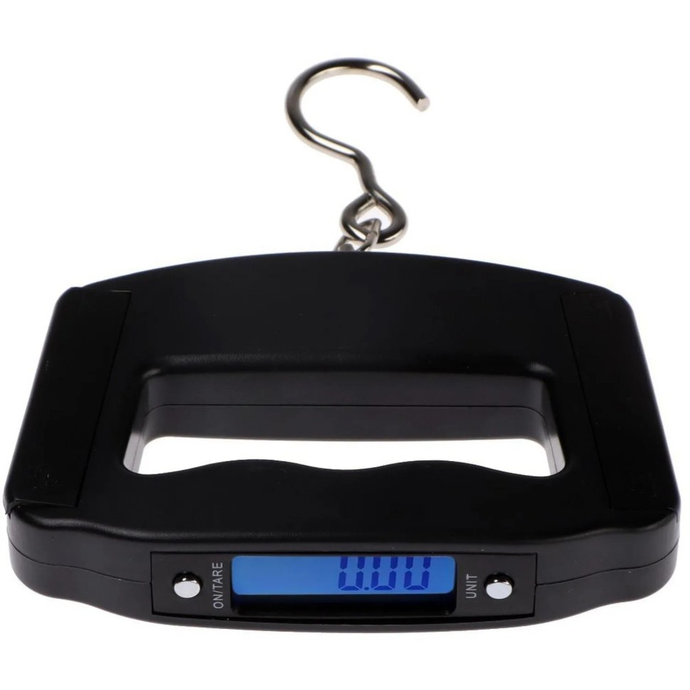 Весы -безмен Luazon LV-506, электронные до5 кг точность до 10г подсвет.чёрн