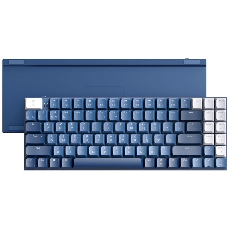 Клавиатура UGREEN KU102 (15228) меха, с кабелем USB и BT, синий