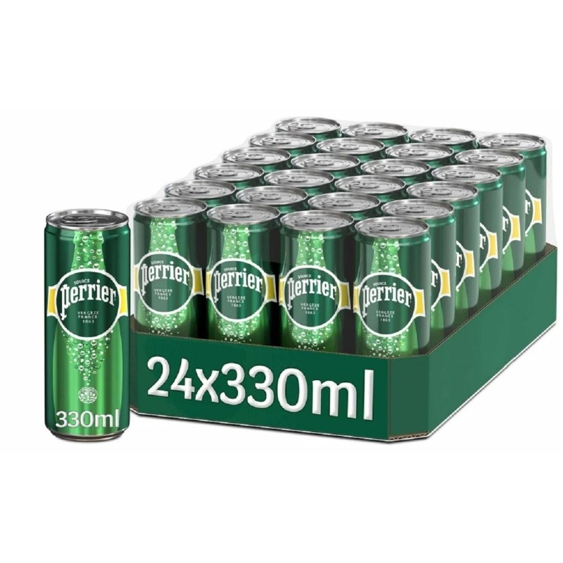 Вода минеральная Perrier природ столов пит газ ЖБ 0,33 л