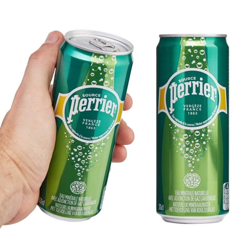 Вода минеральная Perrier природ столов пит газ ЖБ 0,33 л