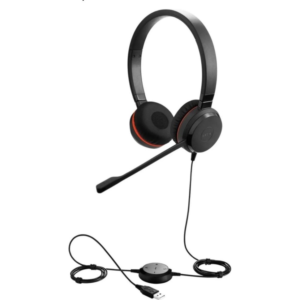 Гарнитура Jabra Evolve 20,Stereo MS,USB C/A adapter,проводная(4999-823-169)