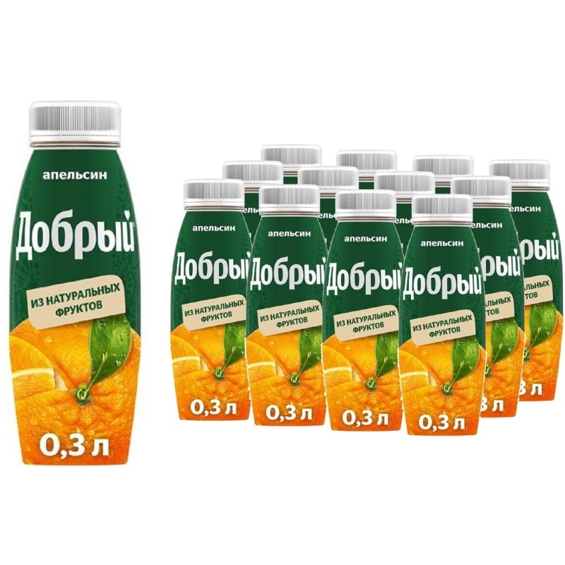 Нектар  Добрый  Апельсиновый пэт 0,3 л