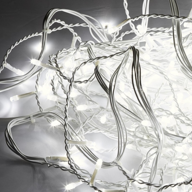 Гирлянда светодиодная сосулька 300л.LED бел,бел.каб 5.64х0.56м+1.5м Е96354