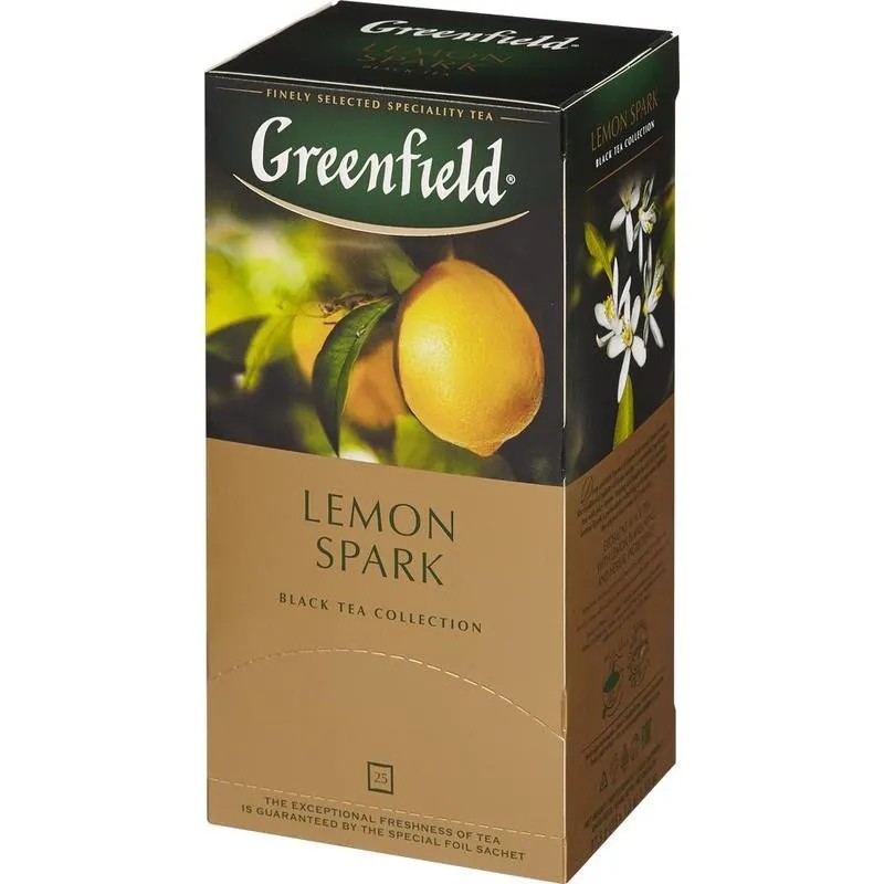 Чай Greenfield Lemon Spark черный фольгир.25пак/уп 0711-10,172699