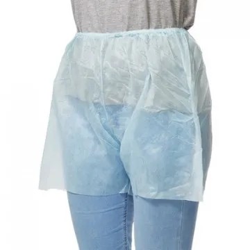 Трусы н/с, с разрезом дл.38см, р.52-54,голубые пл.25, 20шт/уп  Гекса