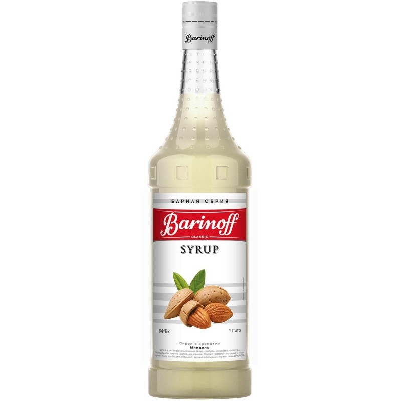 Сироп Barinoff миндаль, 1л 6шт/уп