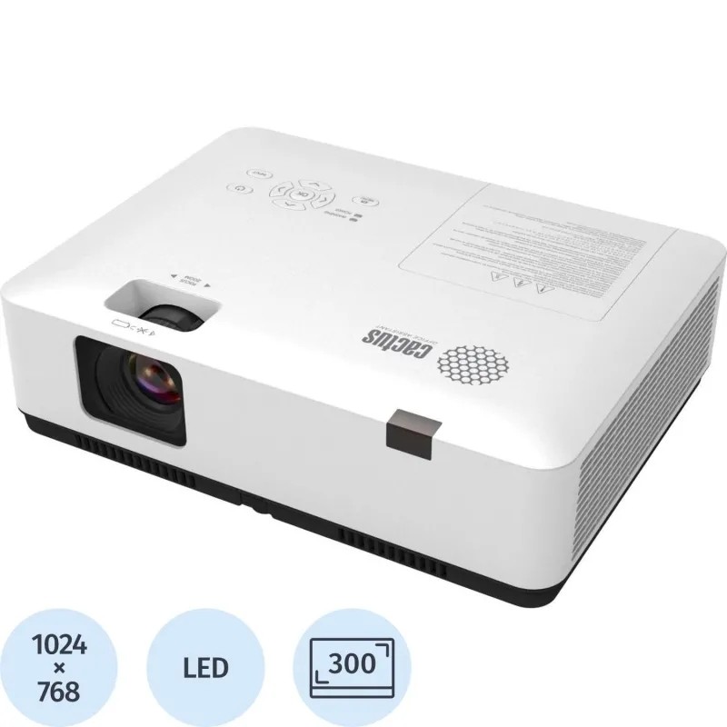 Проектор Cactus CS-S1.WT 3LCD 34000Lm LS 3400Lm ANSI 15000:1 (10000час)