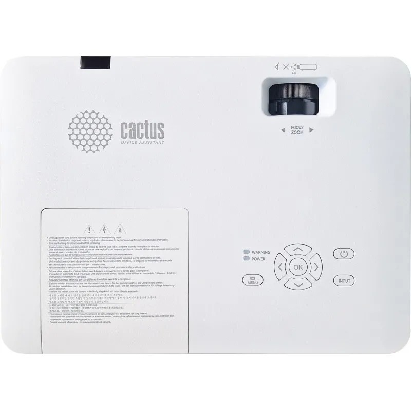 Проектор Cactus CS-S1.WT 3LCD 34000Lm LS 3400Lm ANSI 15000:1 (10000час)
