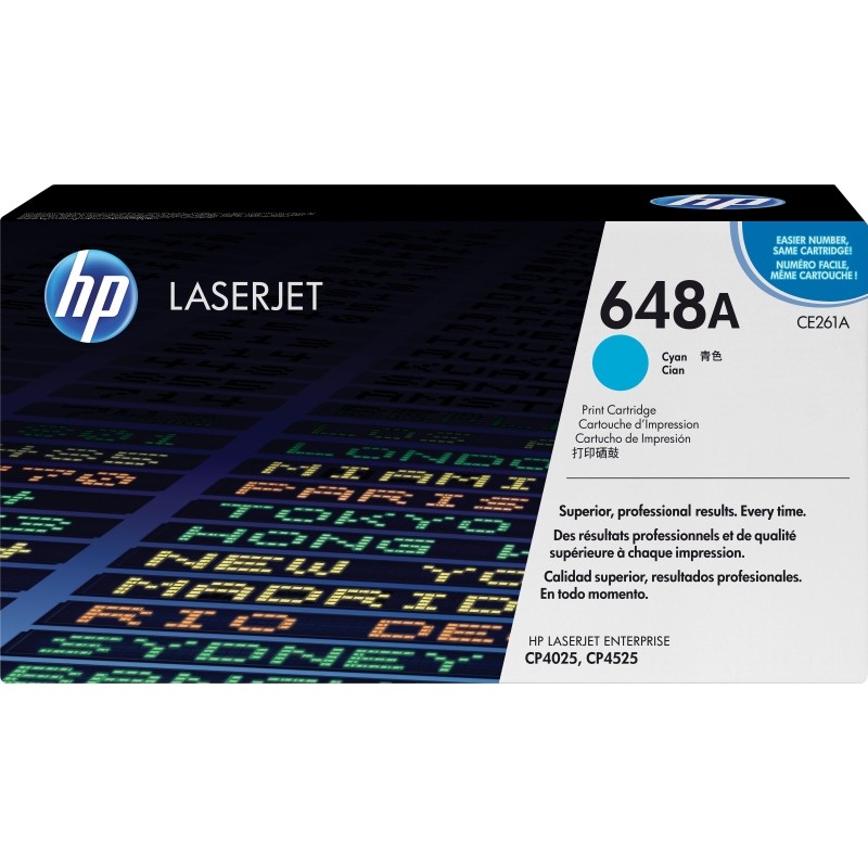 Картридж лазерный HP 648А CE261A гол. для CLJ CP4025/CP4525