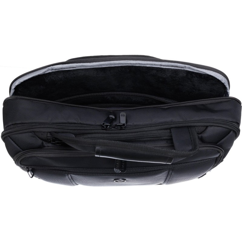 Портфель TORBER VOYAGE для ноутбука 14-16,черн,нейлон,41x12x30,11л,TBB327