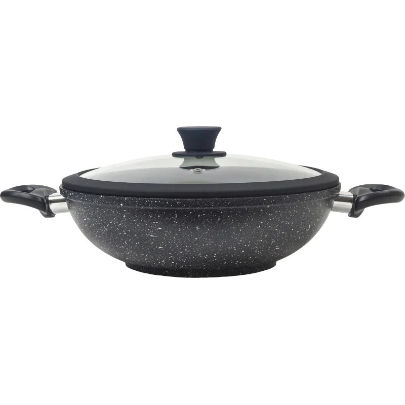 Сотейник ВОК 28см с крышкой и съемными ручками Panairo Expa induction