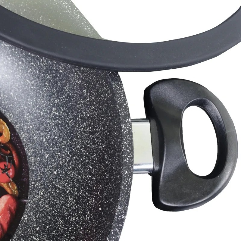 Сотейник ВОК 28см с крышкой и съемными ручками Panairo Expa induction