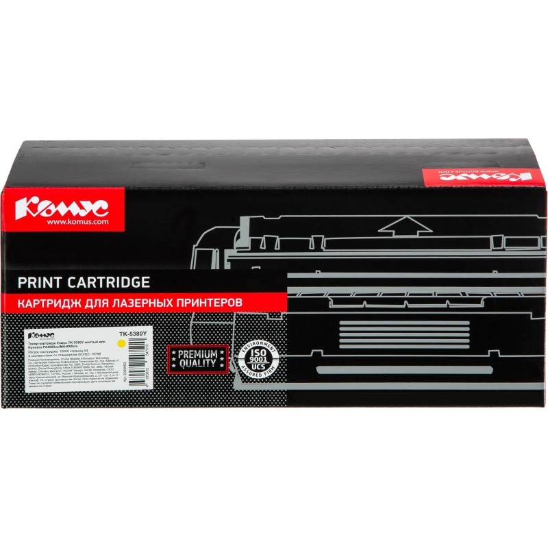 Тонер-картридж Комус TK-5380Y жел. для Kyocera PA4000cx/MA4000cix