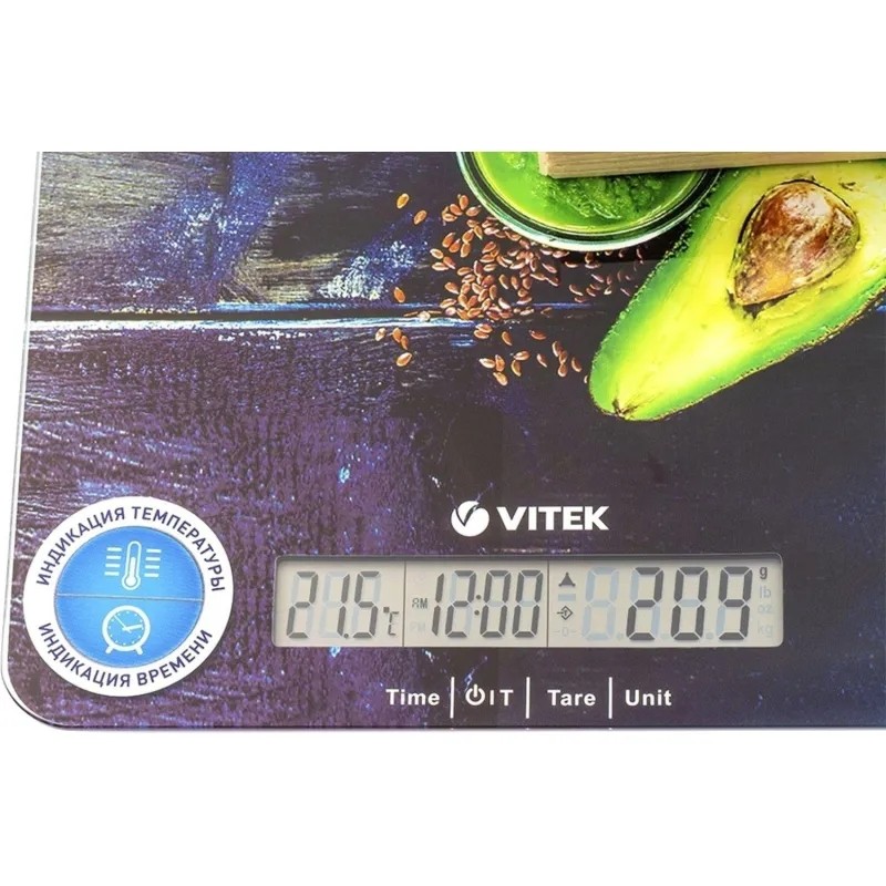 Весы Vitek VT-2425,кухонные электронные,макс.вес:5кг черный