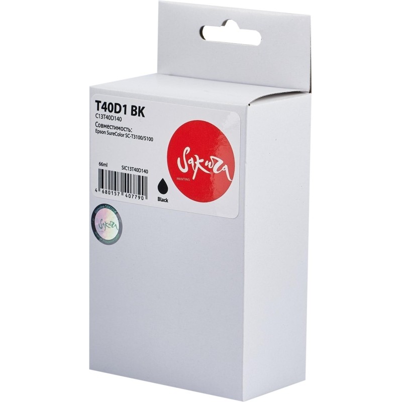 Картридж струйный Sakura SAC13T40D140 для Epson SureColor ,черный,66 мл