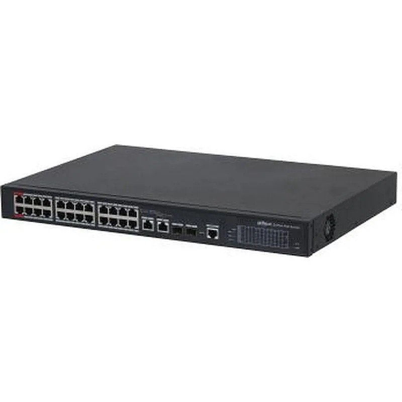 Коммутатор DAHUA DH-PFS4226-24ET-240 2x1000 Base-T/SFP 24xBase-T, PoE,240Вт
