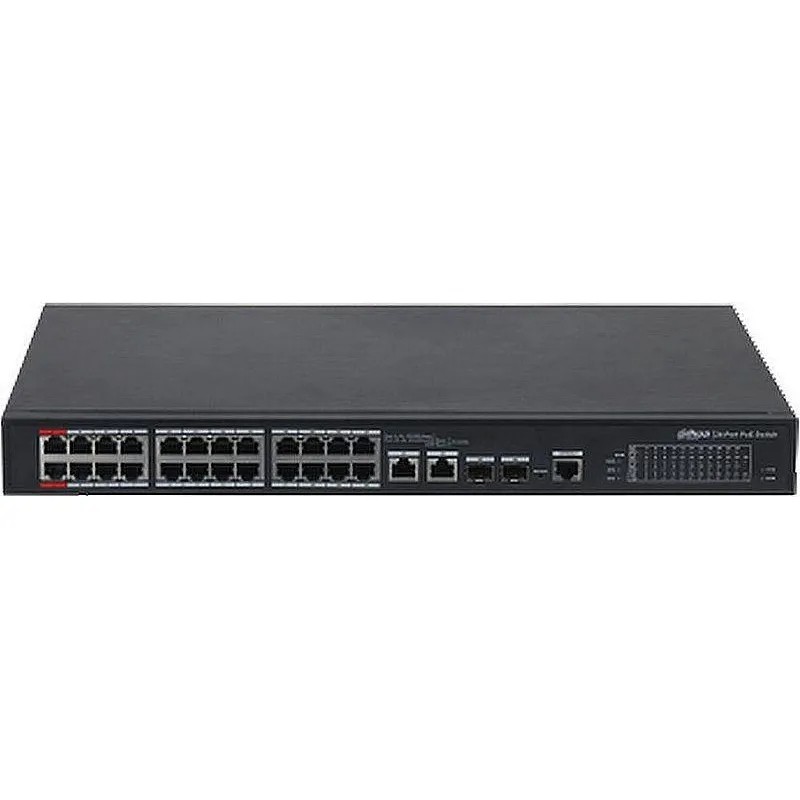 Коммутатор DAHUA DH-PFS4226-24ET-240 2x1000 Base-T/SFP 24xBase-T, PoE,240Вт