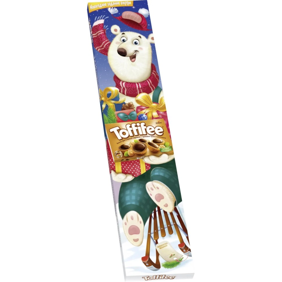 Конфеты Toffifee Полярный медведь, Санта, Олень (нг), 375г