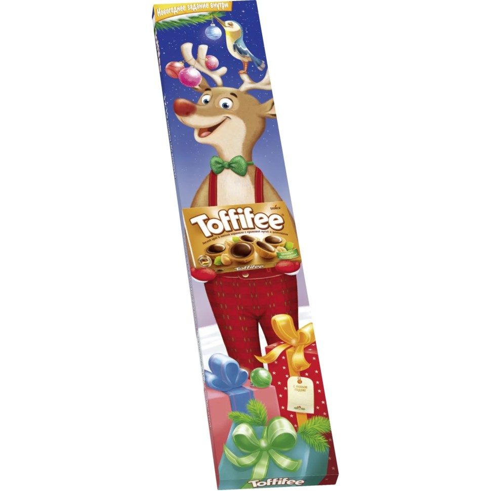 Конфеты Toffifee Полярный медведь, Санта, Олень (нг), 375г