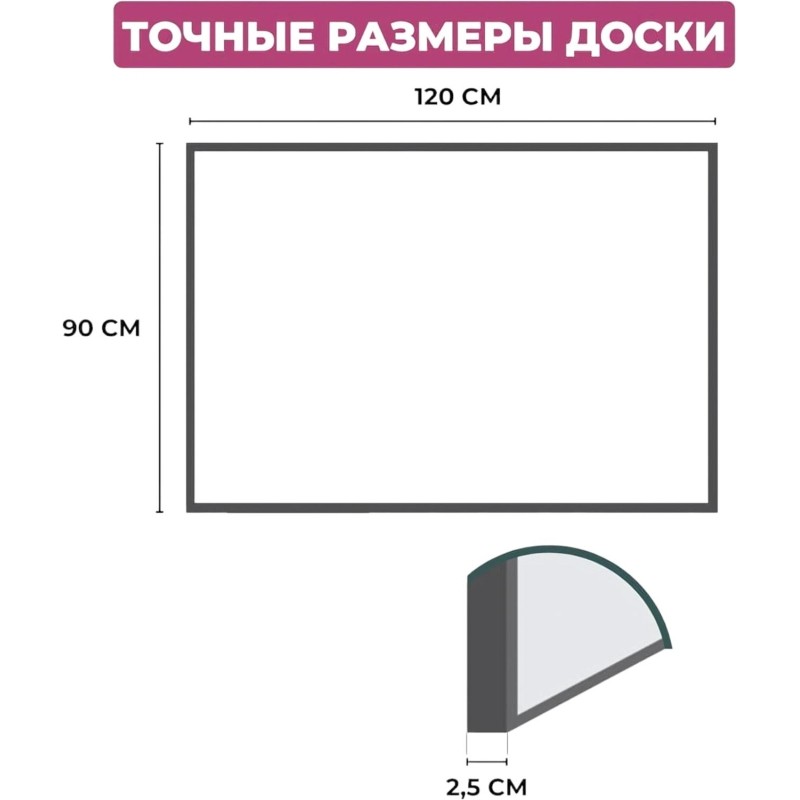Доска пробковая 90х120 Attache Economy деревян. рама Россия