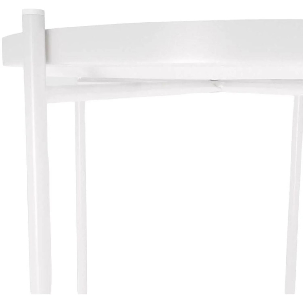 Стол журнальный EL_Sheffilton SHT-CT8 металл белый муар(241649/Сж-97)