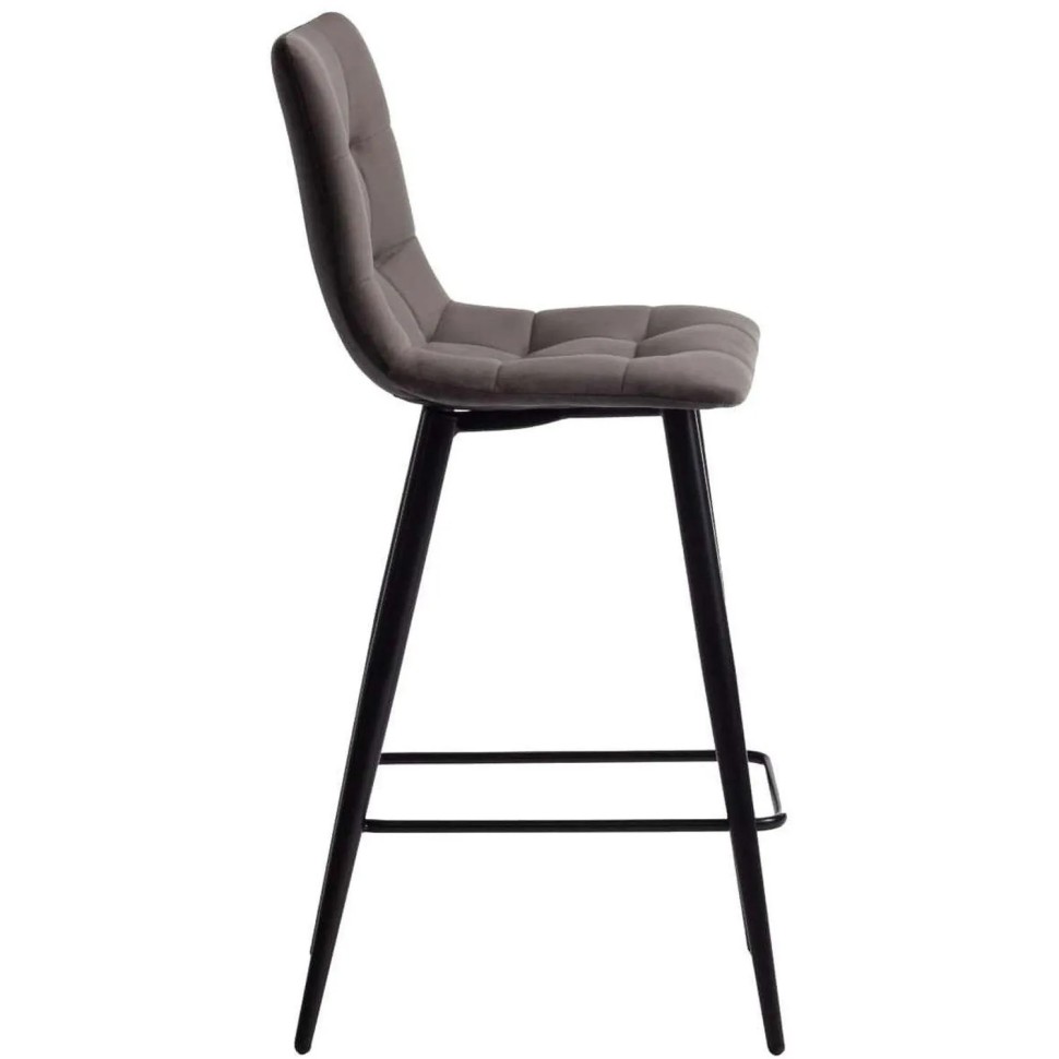 Стул полубарный CHILLY (mod.7095пб),тк/мет,тем-сер barkhat14/ч.,2шт/уп