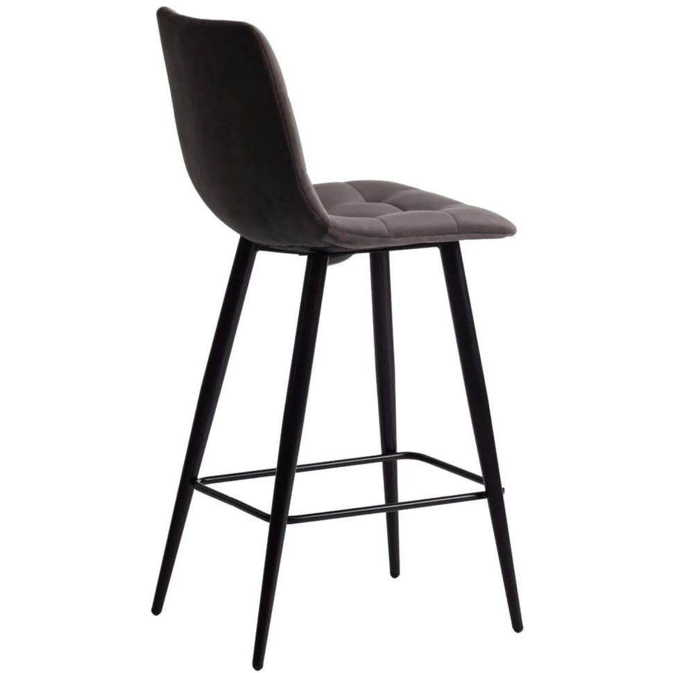 Стул полубарный CHILLY (mod.7095пб),тк/мет,тем-сер barkhat14/ч.,2шт/уп