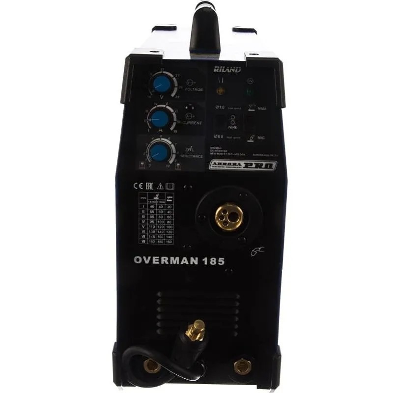 Сварочный полуавтомат инвертор MIG-MAG AURORA Pro OVERMAN 185 Mosfet(26643)