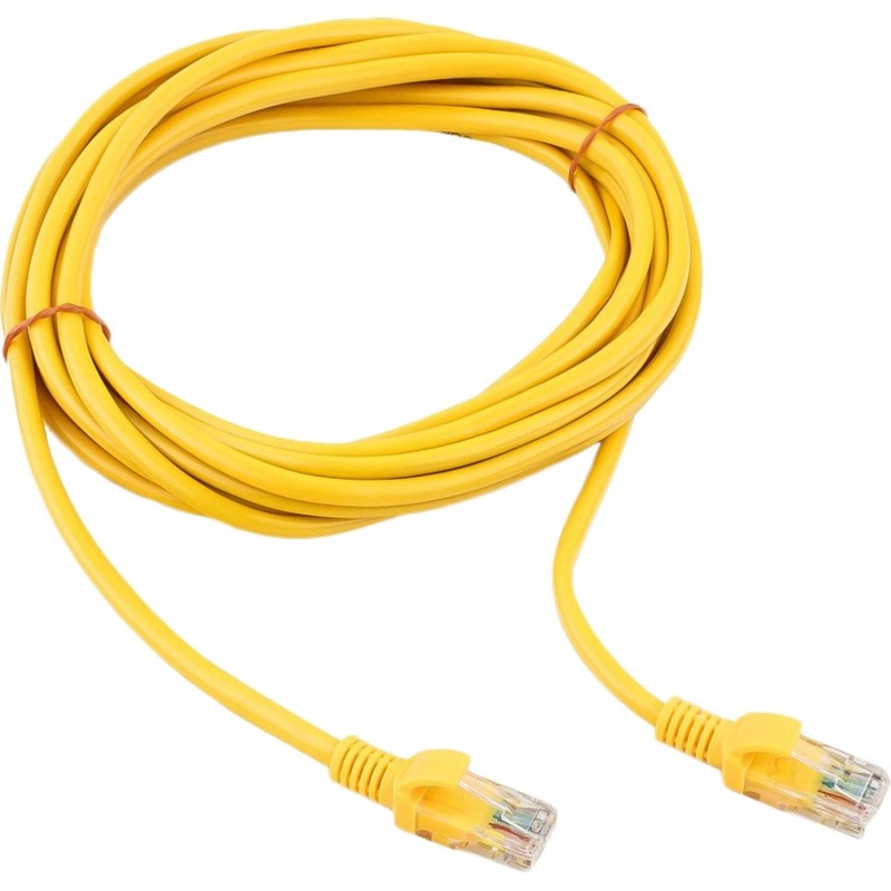 Патч-корд UTP Cablexpert PP12-5M/Y кат.5e, 5м, жёлтый