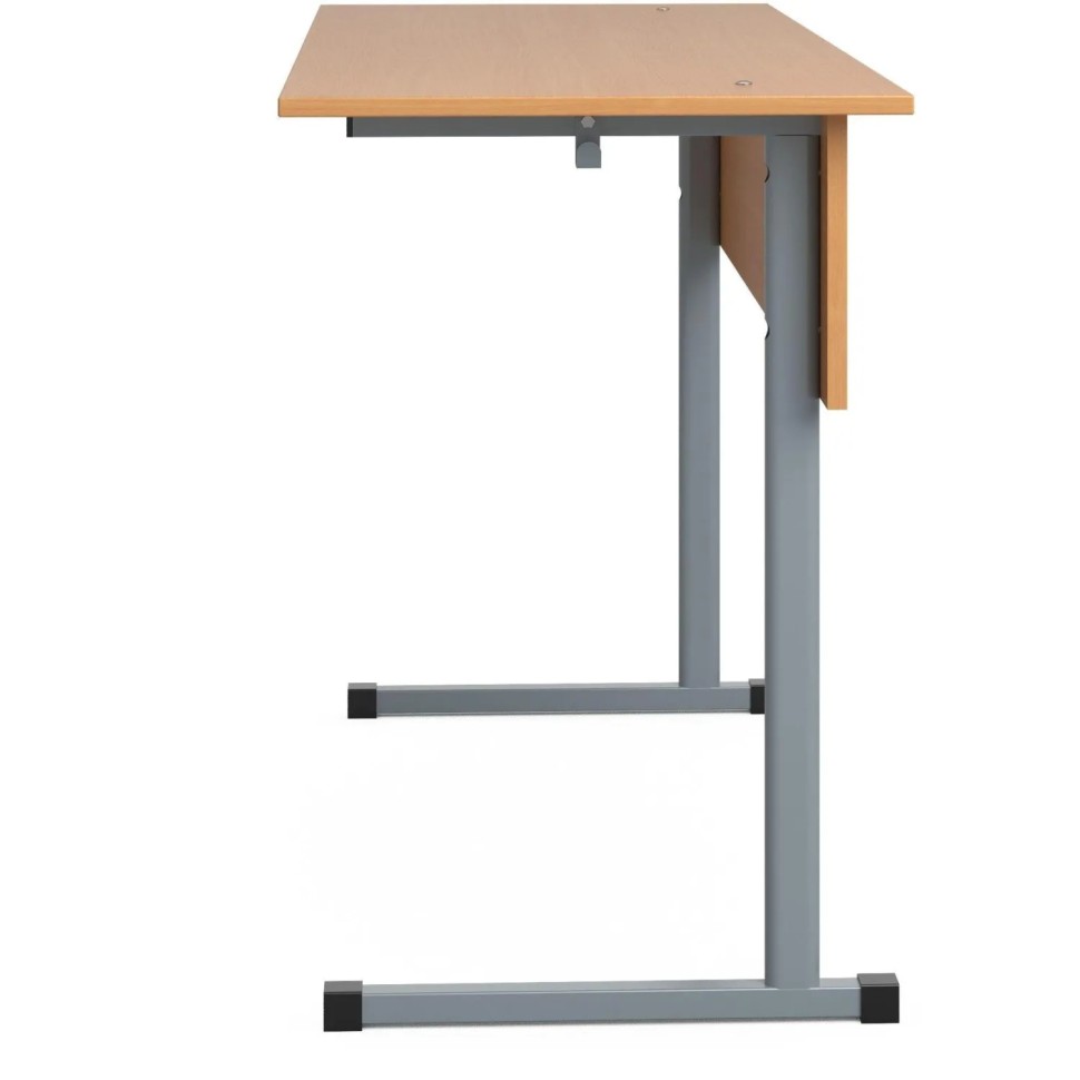 Парта МЕТ_Стол ученический Комфорт 2-местный 6г.р. бук/серый