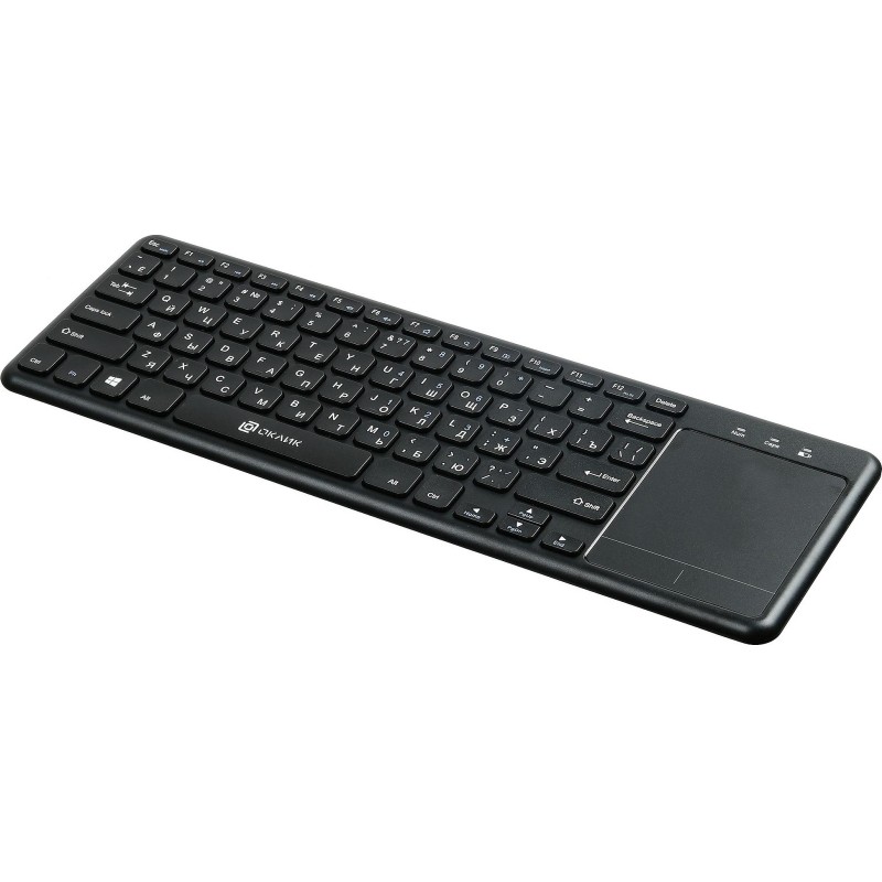 Клавиатура Oklick 830ST черный USB беспроводная slim Multimedia Touch