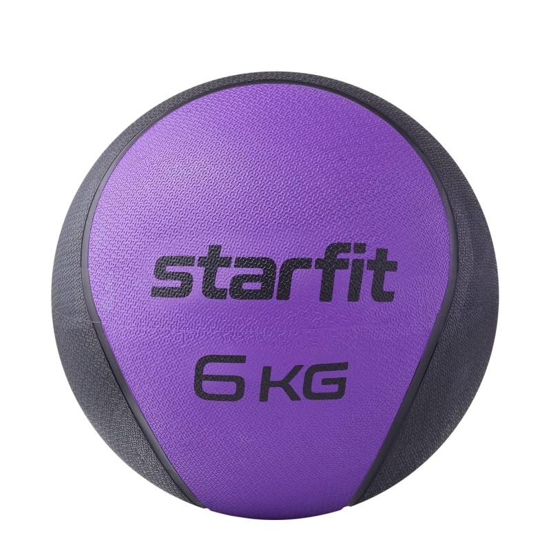 Медбол высокой плотности STARFIT GB-702 6 кг, фиолетовый,УТ-00018939