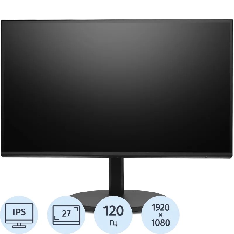 Монитор Acer Vero (UM.HB2CD.G02)27/FHD/IPS/120Hz/250cd/1ms/HDMI/DP/VGA