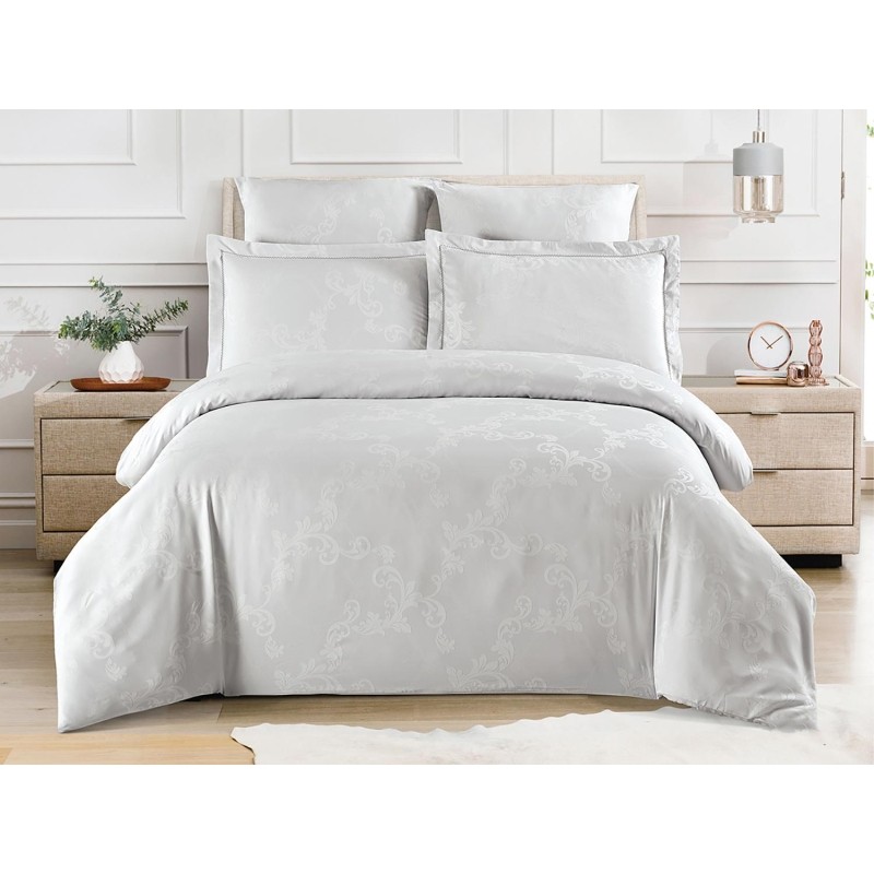 Постельное белье евро(нав.50х70-2шт,70х70-2шт)Tencel Jacquard31/001-TJ