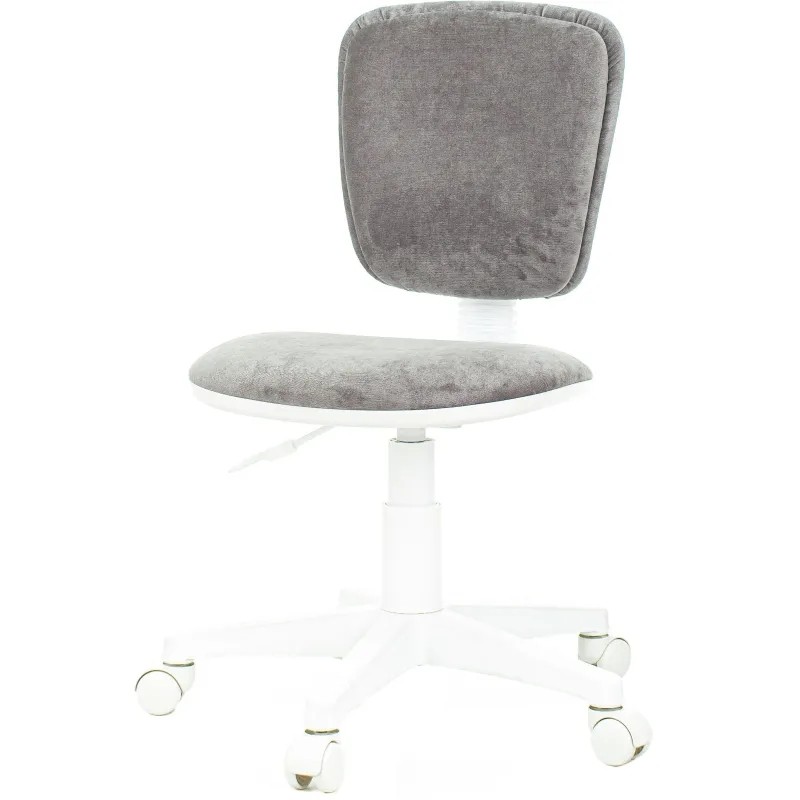 Кресло VB_Детское CH-W204NX/LT19 сер велюр / пластик бел