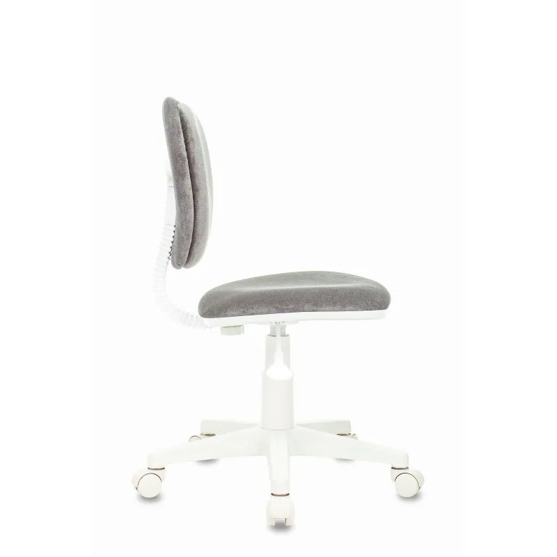 Кресло VB_Детское CH-W204NX/LT19 сер велюр / пластик бел