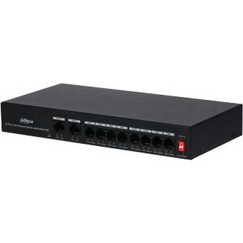 Коммутатор DAHUA DH-PFS3010-8ET-65 8-порт неуправл,РоЕ,8RJ45 uplink