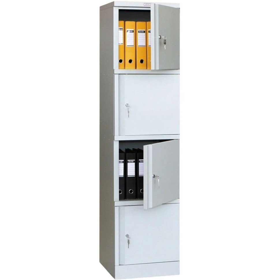 Шкаф для бумаг ПРАКТИК АМ 1845/4 4 дв 472х458х1830 Шкаф для бумаг ПРАКТИК АМ 1845/4 4 дв 472х458х1830