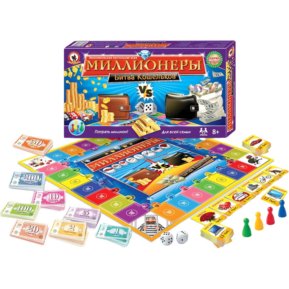 Игра экономическая Миллионеры Битва кошельков 50200