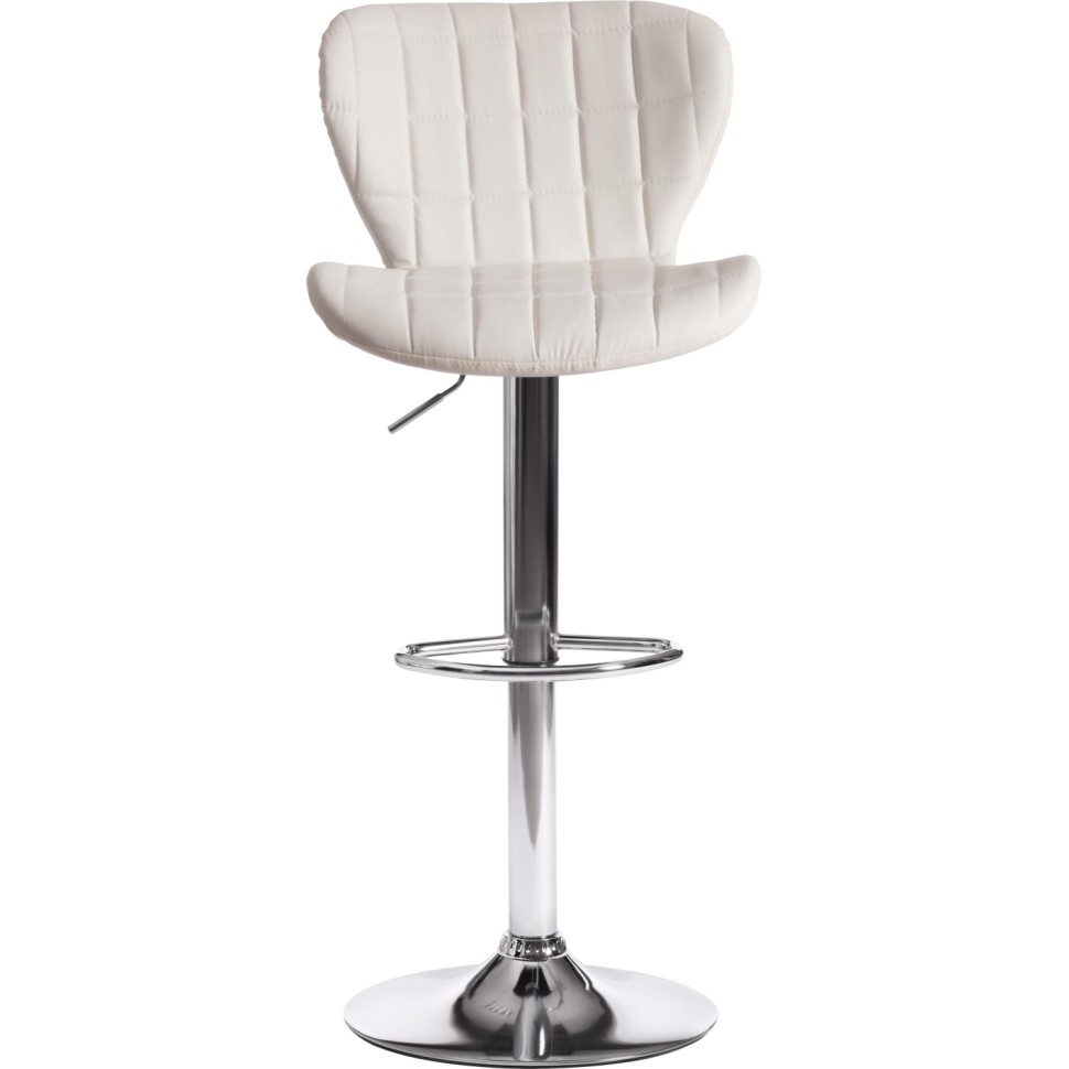 Стул барный AVIONIC (mod. KY712A), металл/экокожа, белый/хром, 2шт/уп