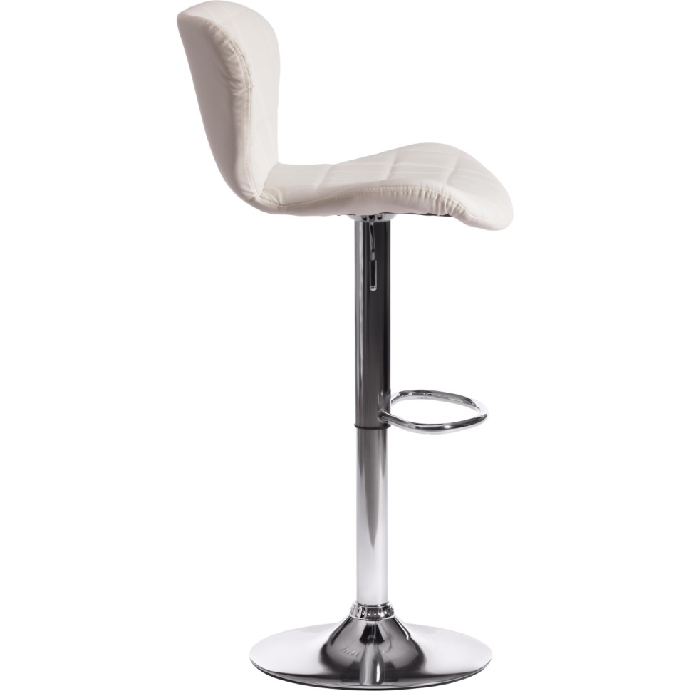 Стул барный AVIONIC (mod. KY712A), металл/экокожа, белый/хром, 2шт/уп