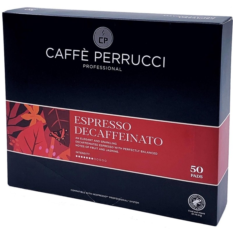 Кофе в капсулах для кофемашин Nespresso Professional Caffe Perrucci Espresso Decaffeinato (50 штук в упаковке)