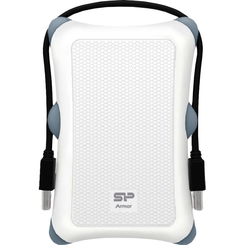 Портативный HDD Silicon Power Armor A30 2 TB USB 3.2, белый, резина