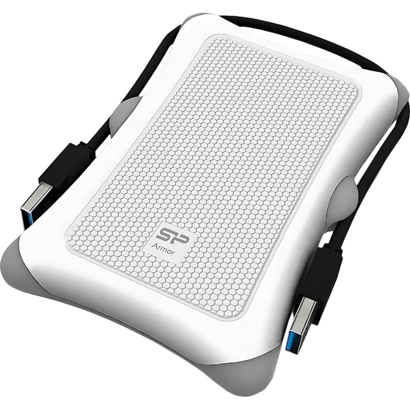 Портативный HDD Silicon Power Armor A30 2 TB USB 3.2, белый, резина