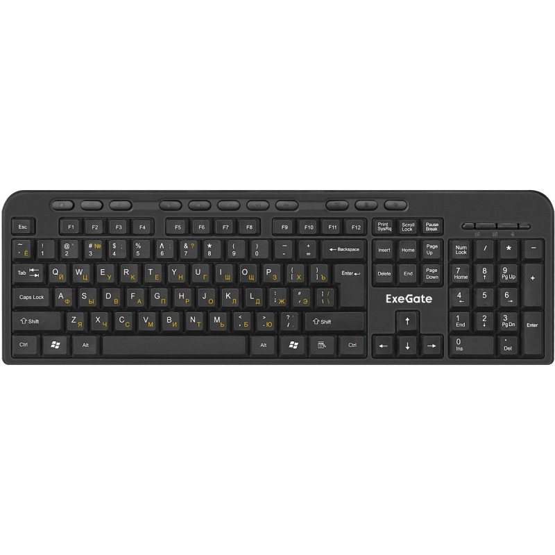 Набор клавиатура+мышь ExeGate Professional Combo MK240 черный(EX286220RUS)