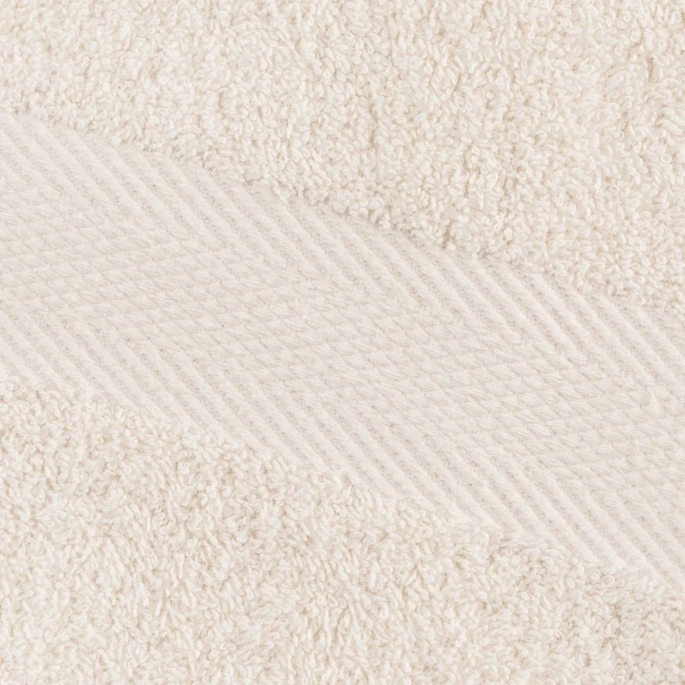 Набор полотенец махровых бордюр 440 г/м2, 50х90 кремовый, 10шт