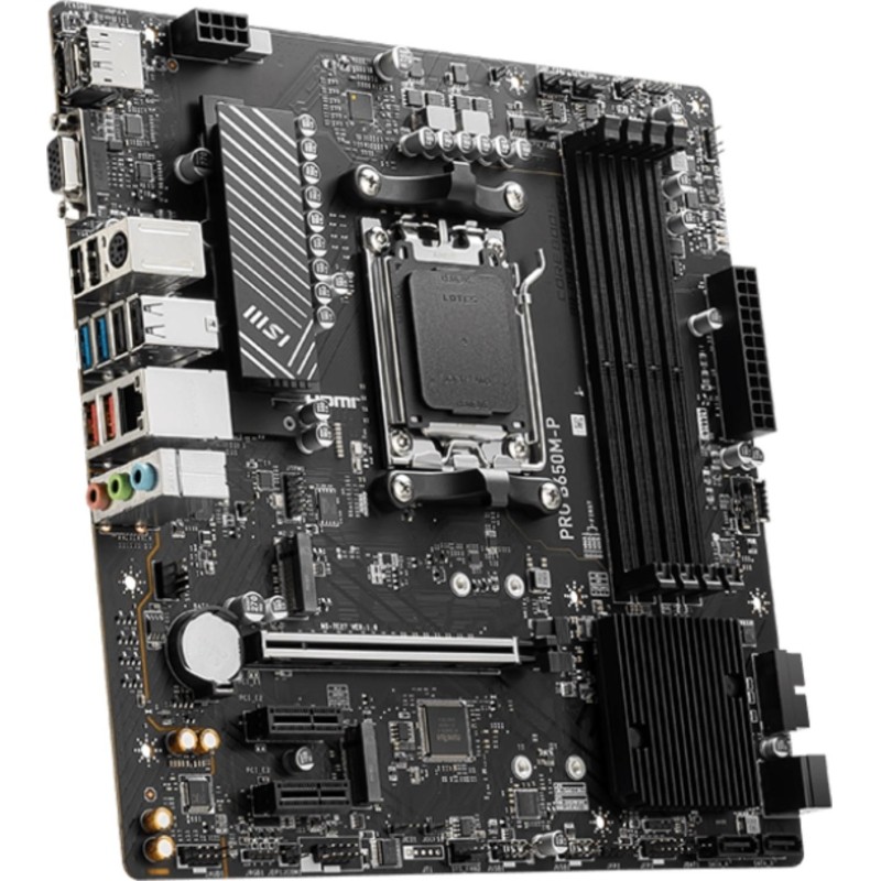 Материнская плата MSI PRO B650M-P B650, AM5, 4xDDR5, mATX
