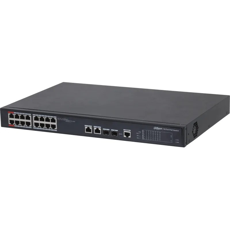 Коммутатор DAHUA (DH-PFS4218-16ET-190) 16-порт,РоЕ, 16RJ45,SFP,uplink
