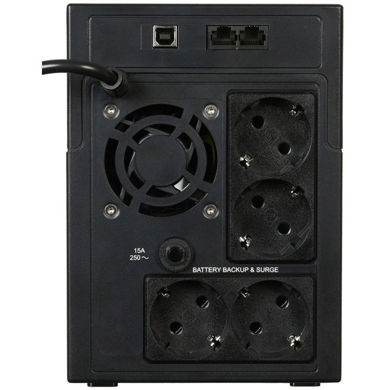 ИБП Ippon Back Basic 1500 Euro, 900Вт/1500VA, черный